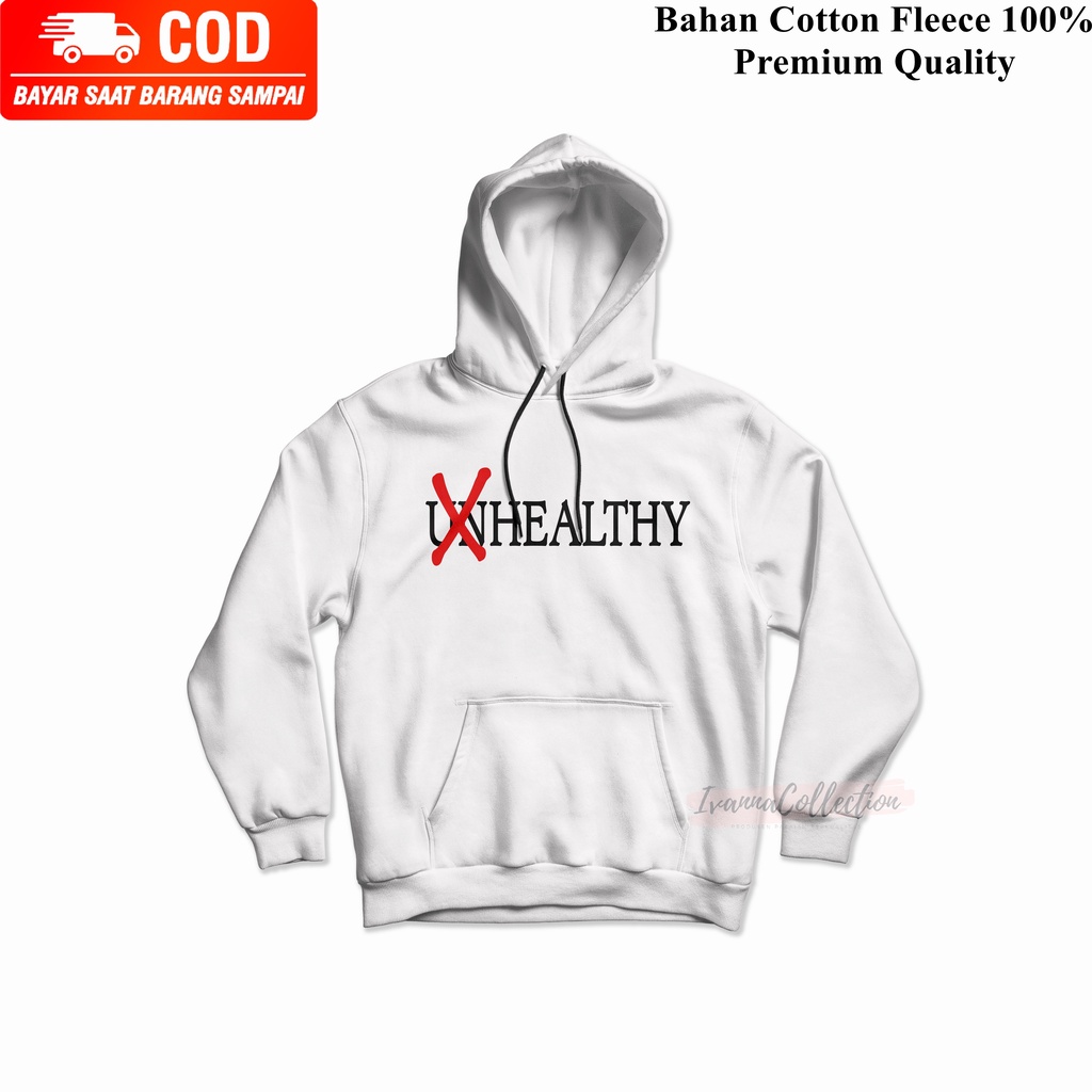 IvannaCollection Switer Hoodie Jumper Pria dan Wanita Unhealthy Jaket Hoodie Cowok Cewek Premium