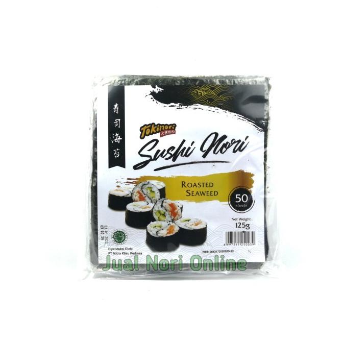 

TOKINORI 50 Sheet Yaki Sushi Nori HALAL MUI Roasted Seaweed uk 21x19 c