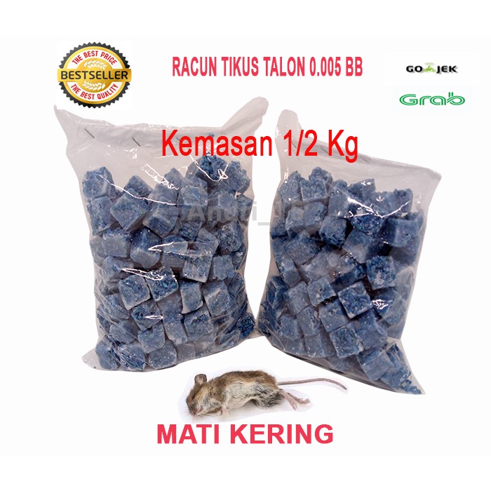 Pembasmi Tikus Talon 0.005 BB Kemasan 1/2 Kg