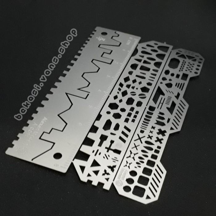 Panel Line Scribing Template 4Pcs Scriber Guide Line Gundam