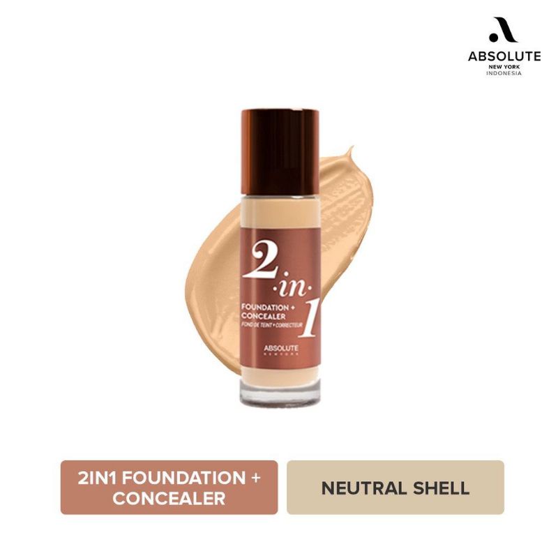Absolute New York 2 In 1 Foundation + Concealer