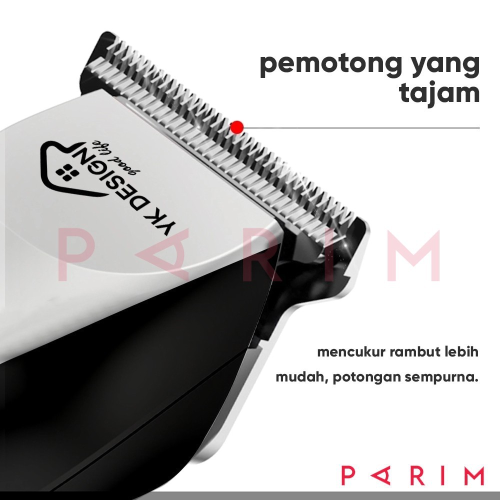 Hair Trimmer Cordless alat cukur rambut tanpa kabel / alat Pemotong rambut YK DESIGN YK-98