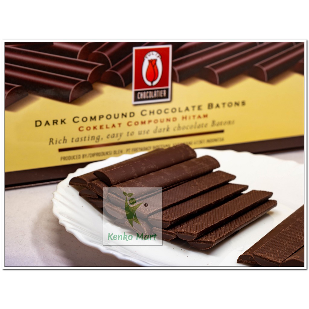 Coklat Stik Klasik TULIP Baton 250 gram REPACK - TULIP Dark Chocolate Compound Baton 250 GR