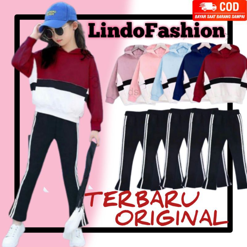 BAJU SETELAN OLAHRAGA ANAK PEREMPUAN STELAN JOGING BAJU TRAINING KEKINIAN UMUR 8 9 10 11 12 TAHUN