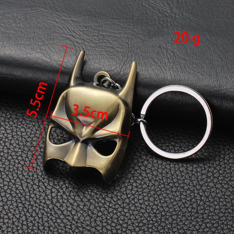 Gantungan Kunci Bentuk Topeng Avengers Hulk Thor Captain America Bahan Alloy