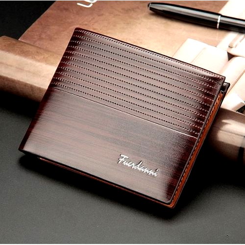 [Bisa COD] Dompet Pria Impor V5 ORIGINAL-Deep Coffee