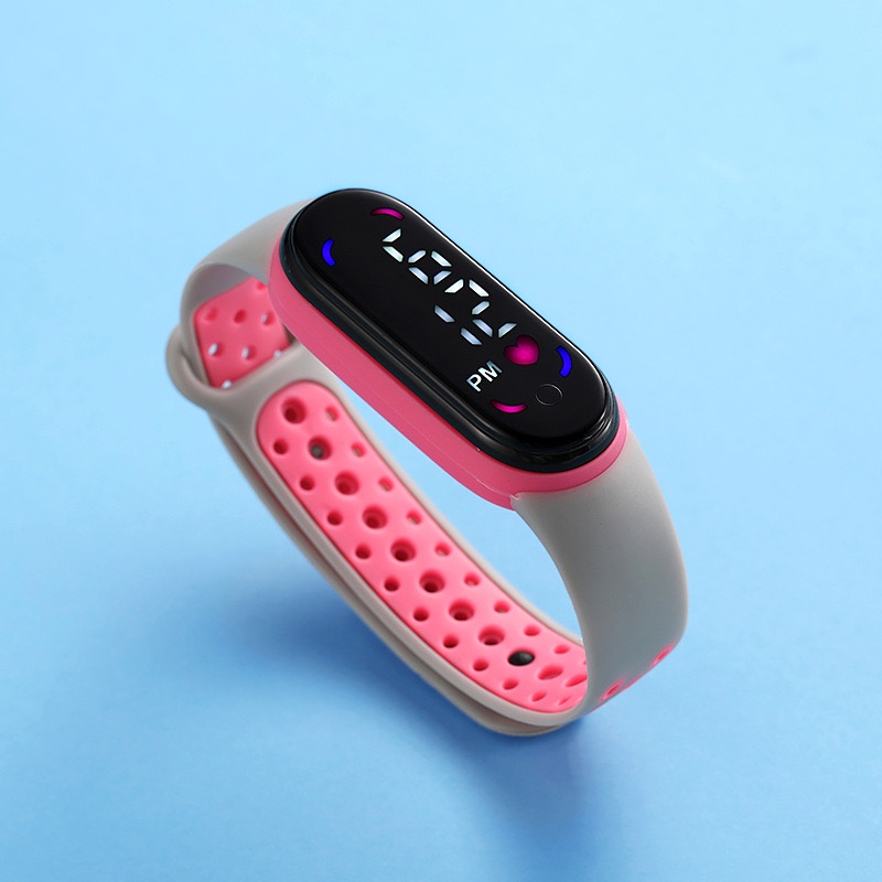 ✅COD Jam Tangan Digital LED Anti Air Rubber Electronic Fashion Pria Wanita Anak Remaja Import M141