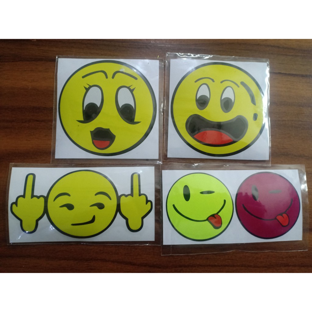 

Sticker cutting smile emoticon berkualitas