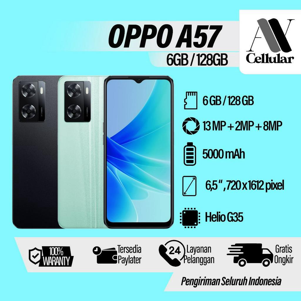 Oppo A57 4G Smartphone New Series 2022 Garansi 1 Years