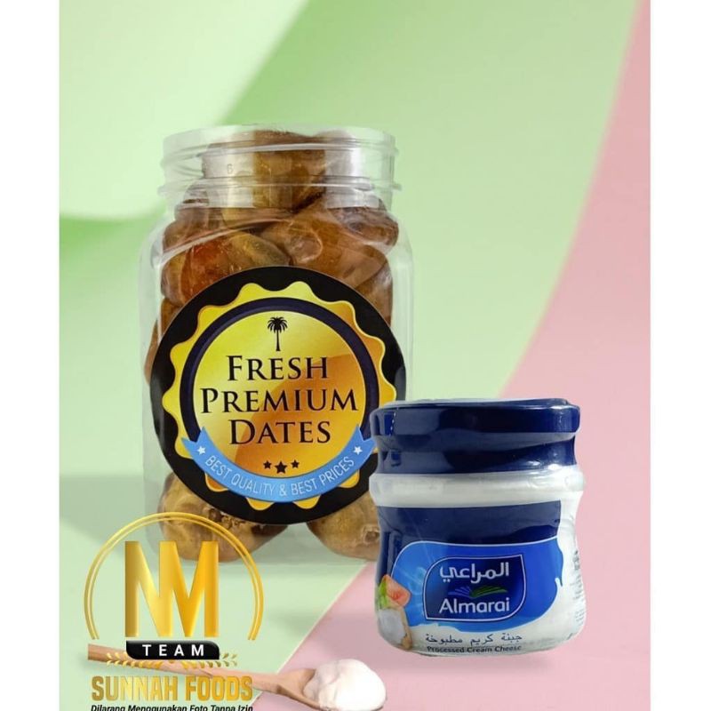

paket Sukachese D ( kurma sukkari 250 gr, cream cheese 120 gr)