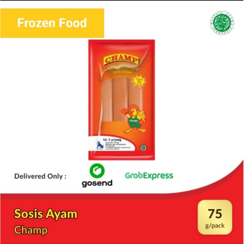 

Champ Sosis 75 gr (isi 3 pcs)