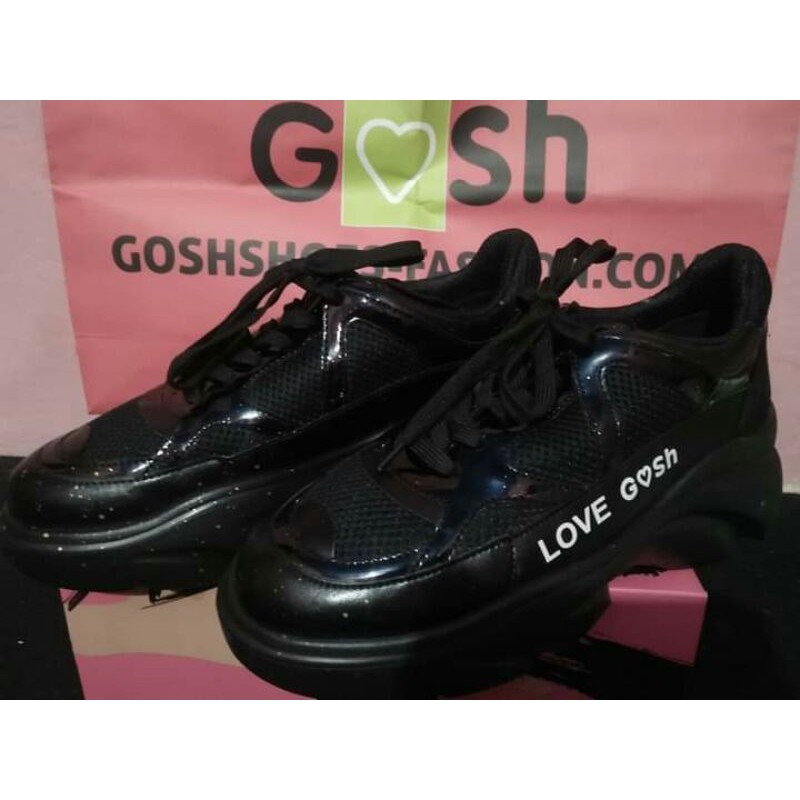 Sepatu Gosh NEW size 39-setara size 40/sepatu hitam/sepatu gosh/sepatu sekolah