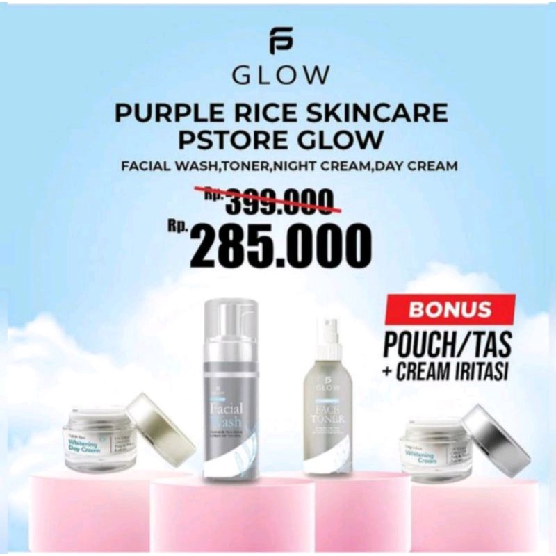 PS Glow Whitening / PSGlow/ PS Glow Paket Whitening/ Ps Glow Skincare Original by Putera Siregar/ Sk