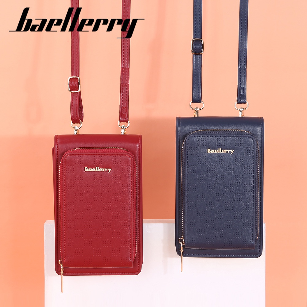 BAELLERRY N2360 Tas Selempang Wanita Dompet Panjang Wanita Dompet Handphone Sling Bag WATCHKITE WKOS