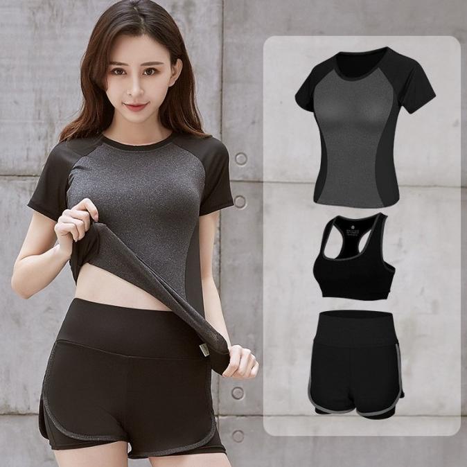 Swimsuit Baju Olahraga 3 Set Import Wanita Baju Olahraga 1005