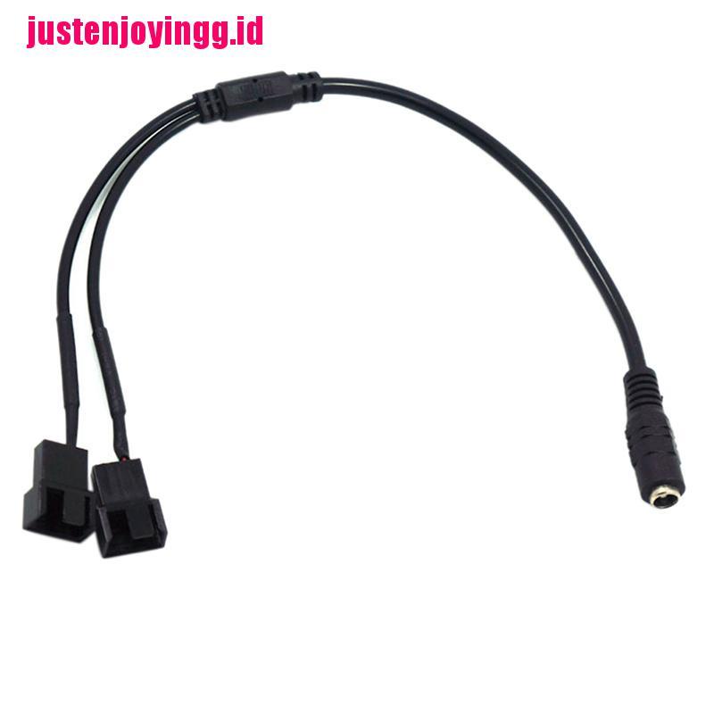 Kabel Power Adapter DC 5521 Ke 4Pin PWM 4Pin 2 Arah Untuk Komputer PC