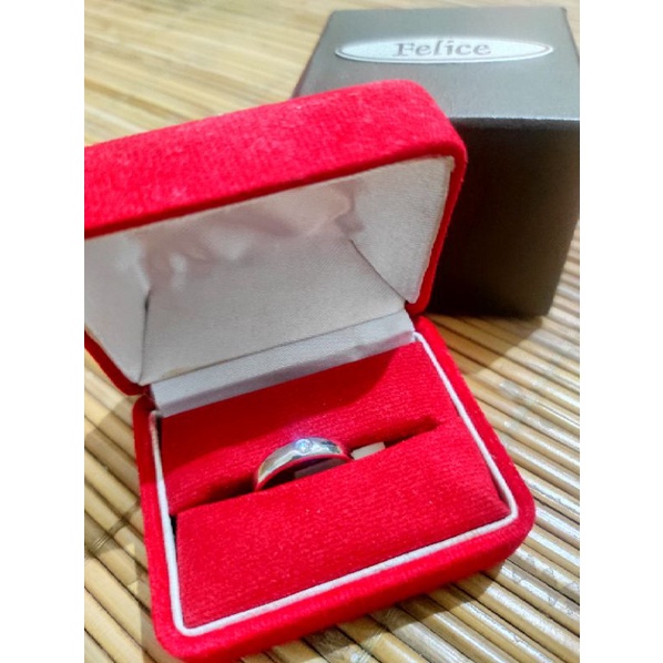 Cincin Kawin Berlian Asli 100% | Cincin FELICE JEWELRY | Cincin Emas Putih | Cincin Berlian | Cincin