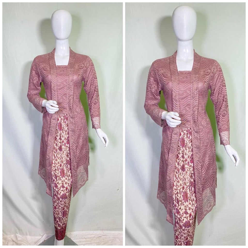 PROMO SET KEBAYA KUTUBARU TUNIK / KEBAYA KUTUBARU TUNIK BROKAT / SET KUTUBARU