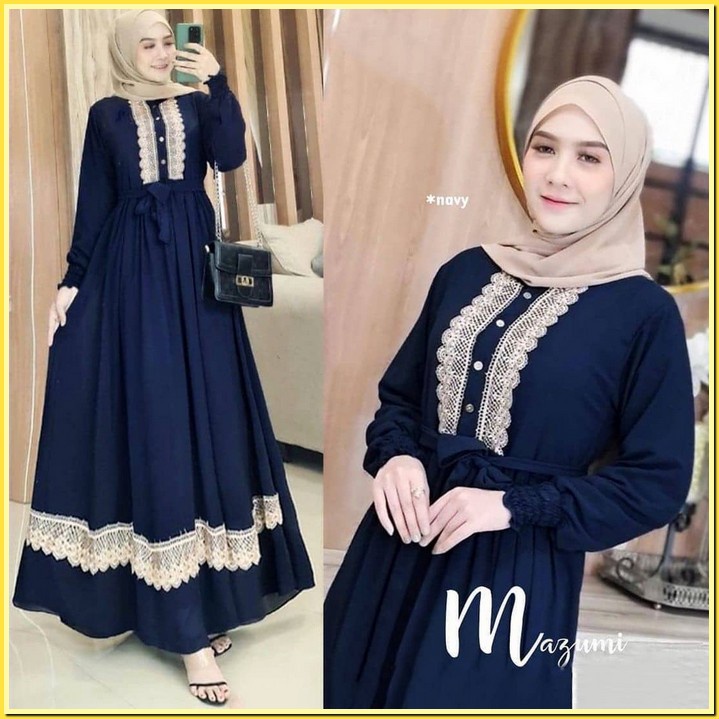 Maxy Dress Gamis Banjia India Edisi Lebaran Terbaru 2022 Kekinian Style Baju Cewek Muslimah Pesta Ko