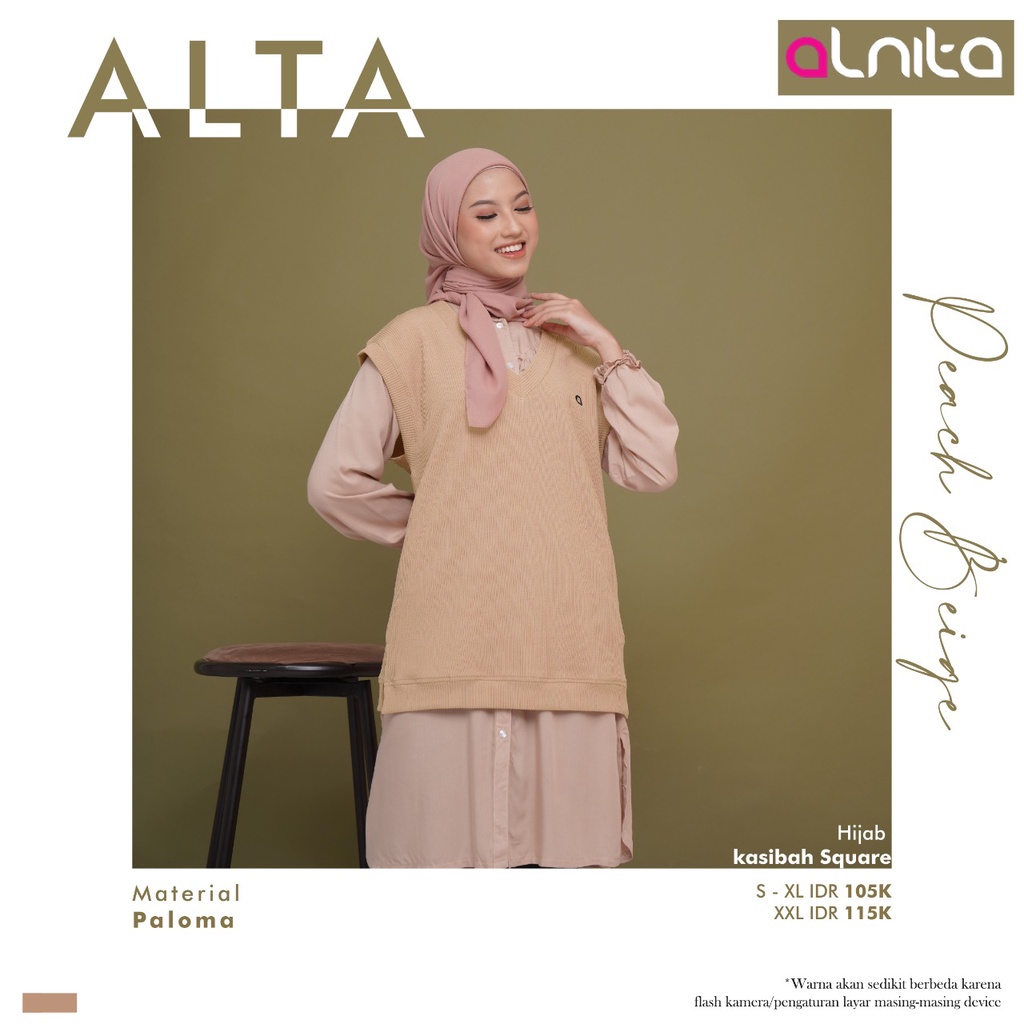 Alnita Alta Bahan Paloma  Outer Modis Kekinian Fashionable design Simple