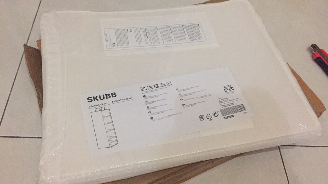 1.tempat Penyimpanan Dg 5 Kompartemen,lemari Baju Gantung Hemat Ruang