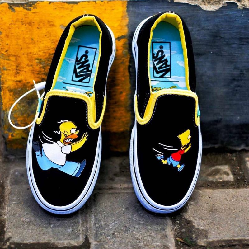 vans simpsons slip ons