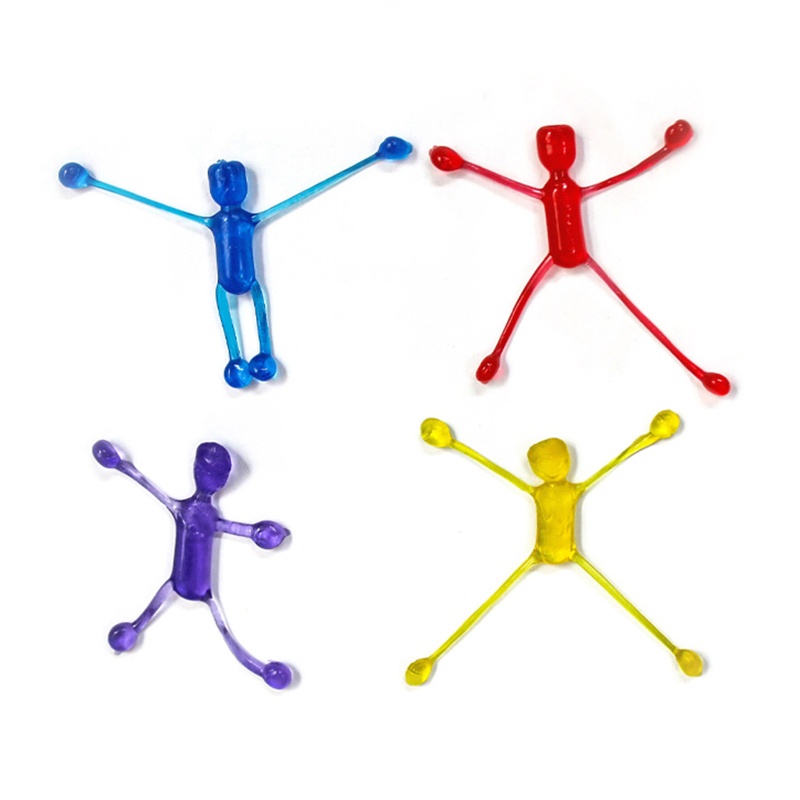 Mary Squishy Little Man Toy Sticky Fidget Sensory Decompressing Toy Permainan Lempar Keluarga