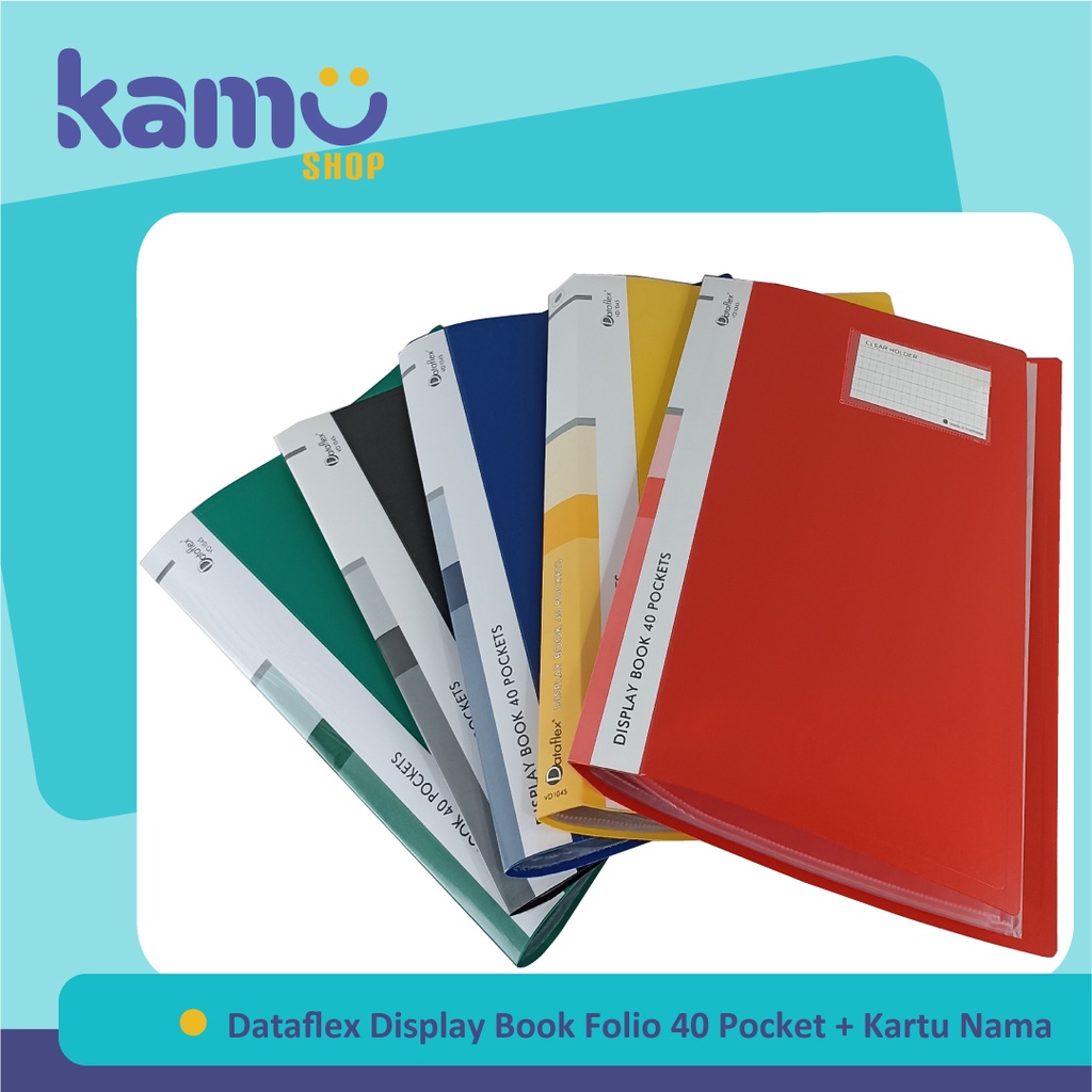

Dataflex Display Book 40 Pockets + Kartu Nama / Clear Holder / Document Keeper 40 Pockets DF - 822