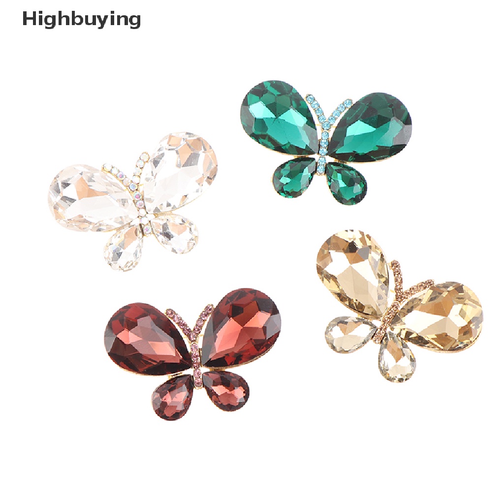 Hbid Bros / Pin Butterfly Kristal Casual Untuk Wanita