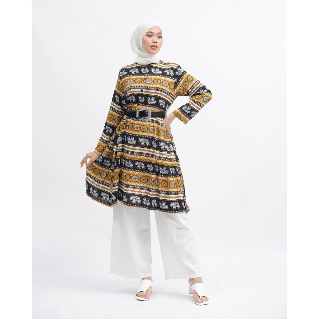 TUNIK BASIC SOLA KATUN RAYON MOTIF PREMIUM TUNIC B065