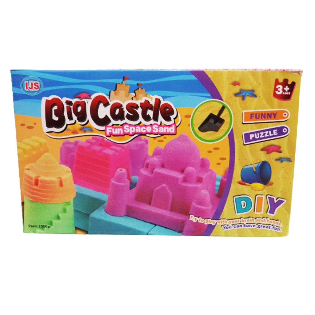 SH1090 - Mainan Cetakan Pasir Kinetic Big Castle Fun Space SH 1090