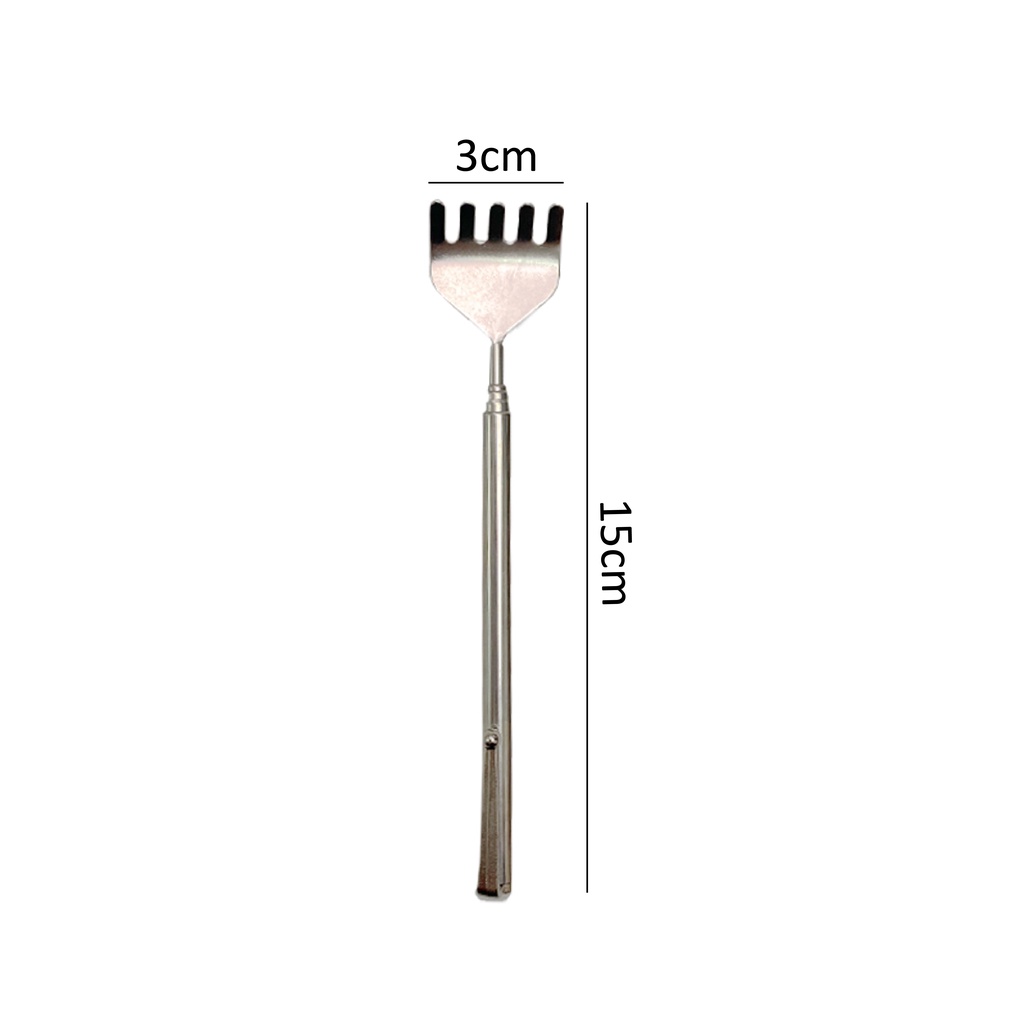 HOVELSHOP Garukan Punggung Pengaruk Badan Teleskopic Stainless Back Scratcher