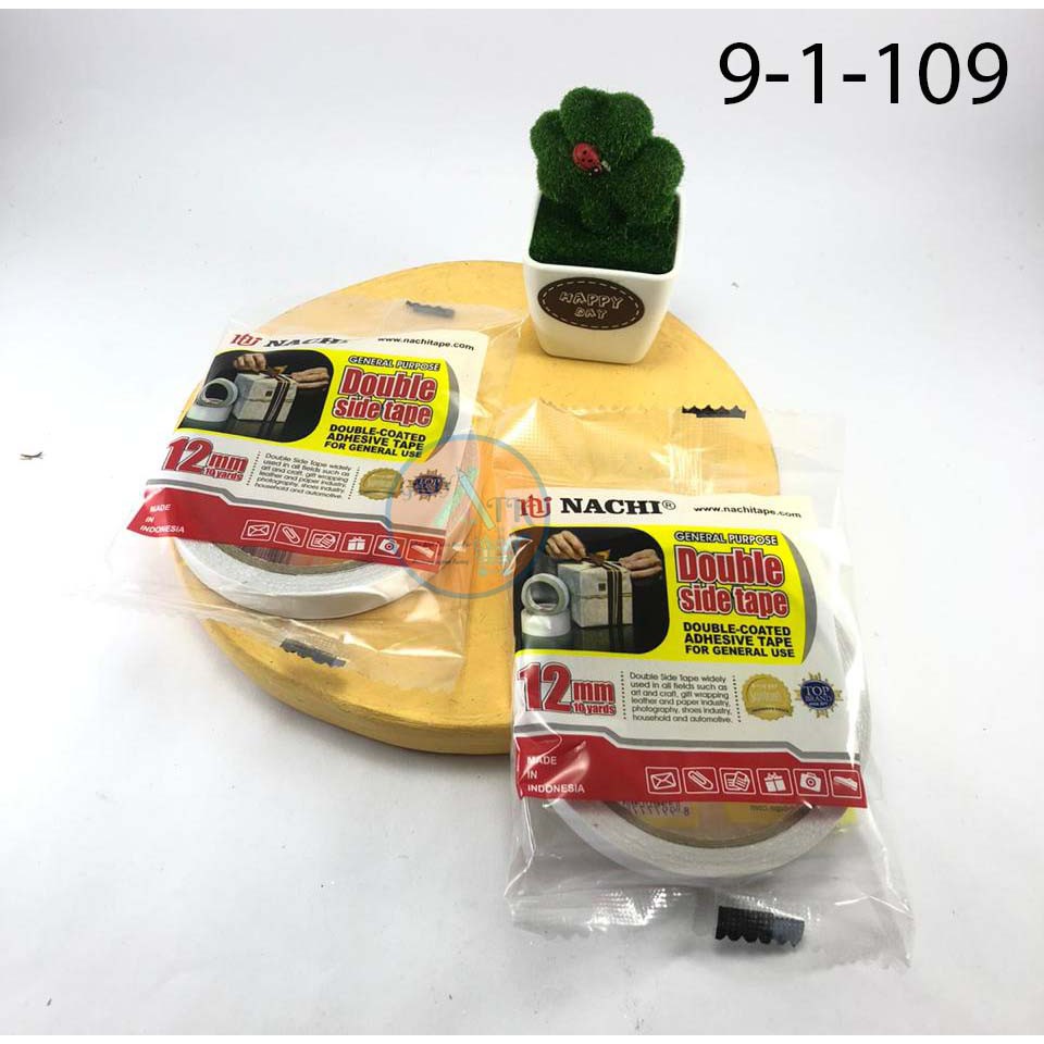 

Isolasi Nachi Double Tape 12 mm x 10 yard Murah