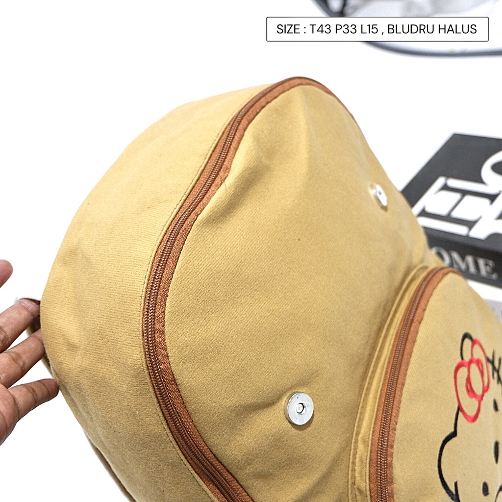 MONGGO COD SEMARANG Tas BACKPACK Ransel Rilakkuma coklat Ukuran Besar Murah Bisa Buat SEKOLAH