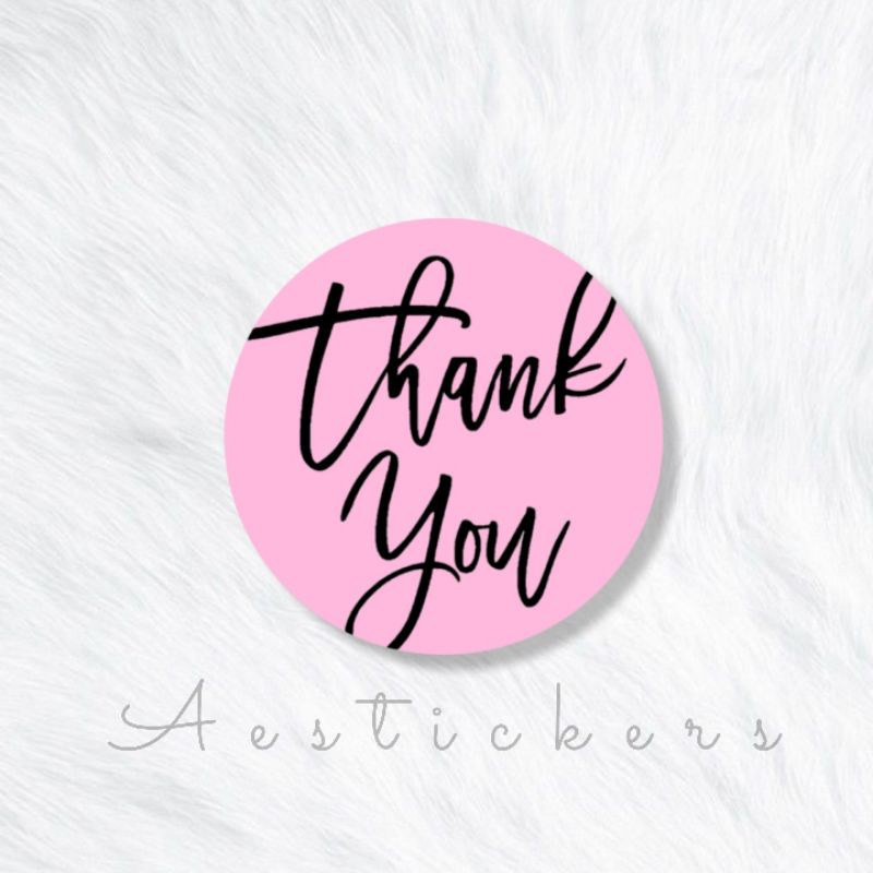 THANK YOU STICKER LABEL STIKER TERIMA KASIH UKURAN 5 CM UNTUK PACKING PRODUK-PART 5