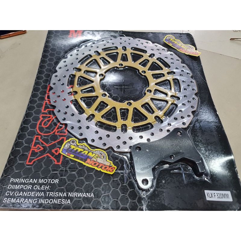 piringan cakram depanlebar 320 mm motor klx