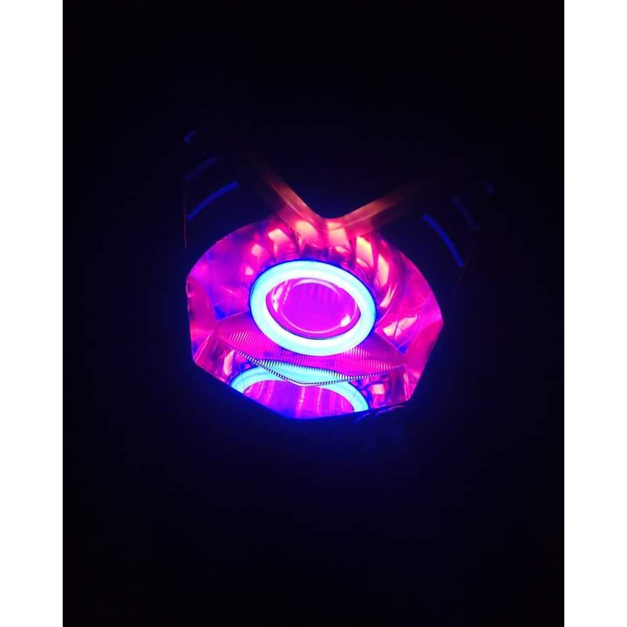 [L021] Lampu Depan Projie Proji LED Spiral Motor Mio Soul Beat Vario CBR Vixion R15 Satria FU Ninja