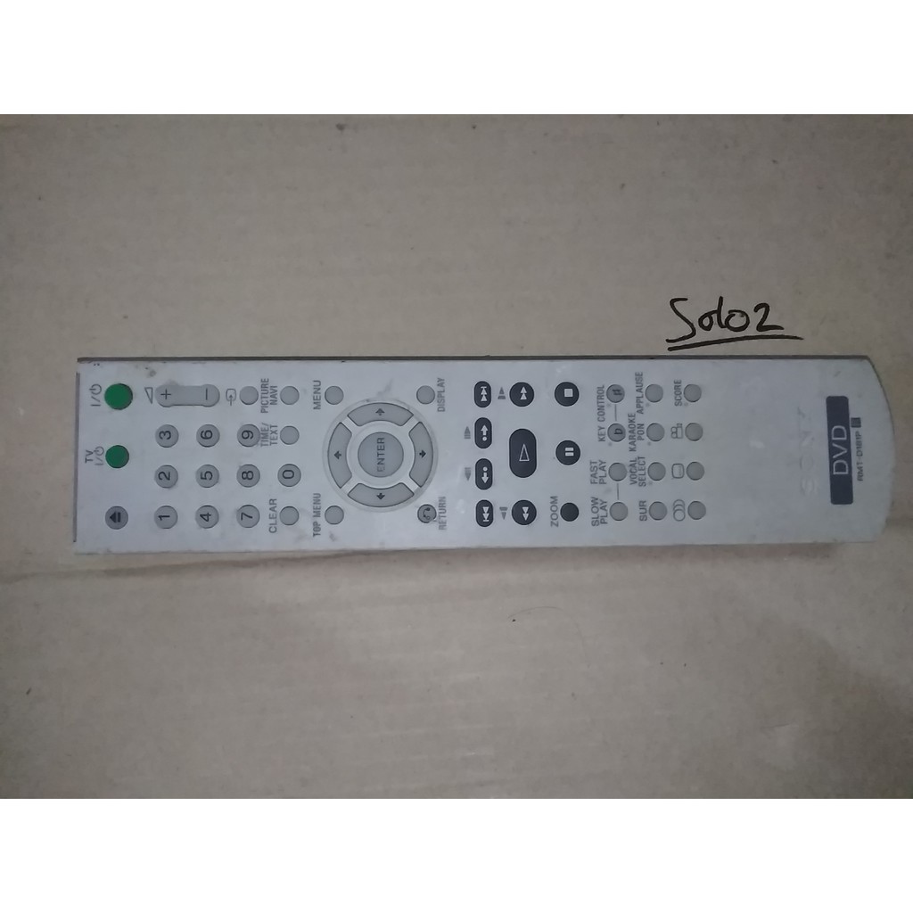 bekas remot dvd sony rmt-d181p karaoke applause solo2 darma