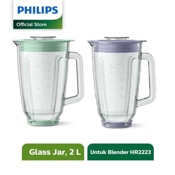 Philips HR3214 Aksesoris Blender Glass Jar untuk HR2221/HR2222/HR2223