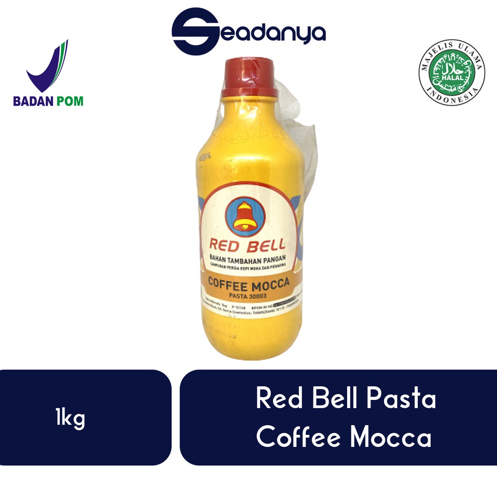 

Pasta Red Bell Coffee Mocca 1kg - Perisa dan Perasa Cokelat Moka - Halal MUI & BPOM