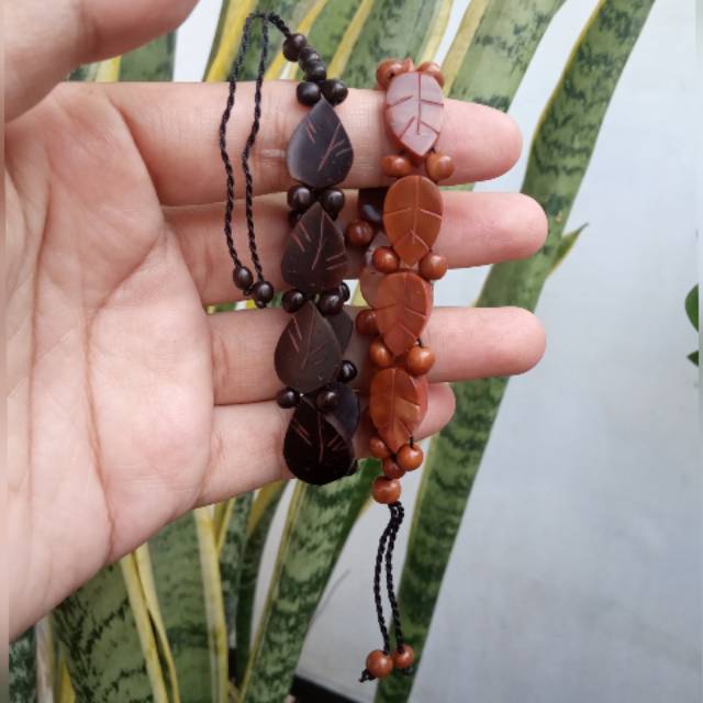 Gelang asli kaukah kokka model daun