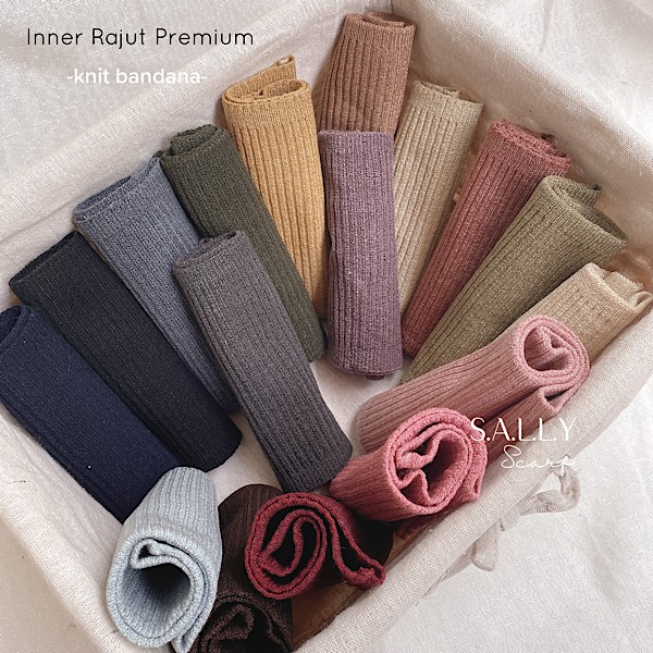 INNER RAJUT POLOS PREMIUM KNIT BANDANA