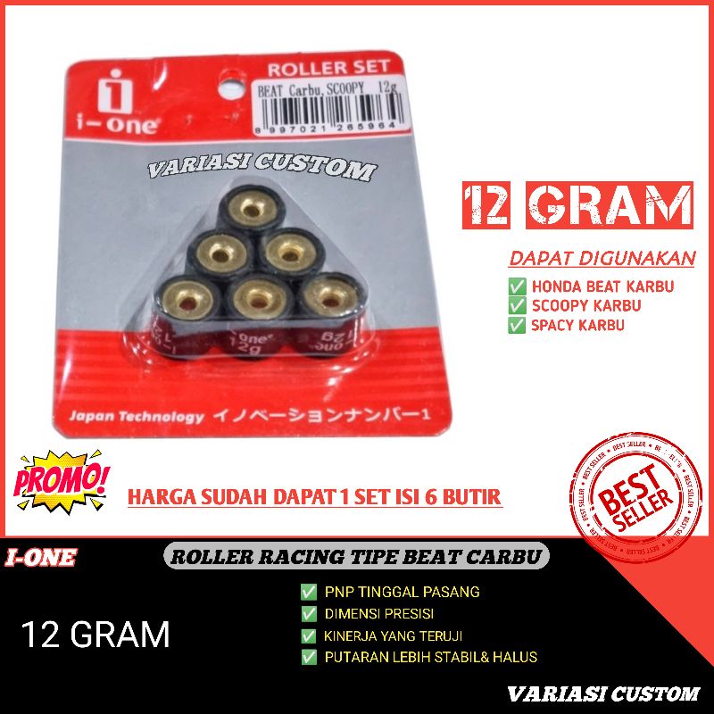 ROLLER ROLER LOLER BEAT KARBU 12 GRAM SCOOPY CARBU7 8 9 10 11