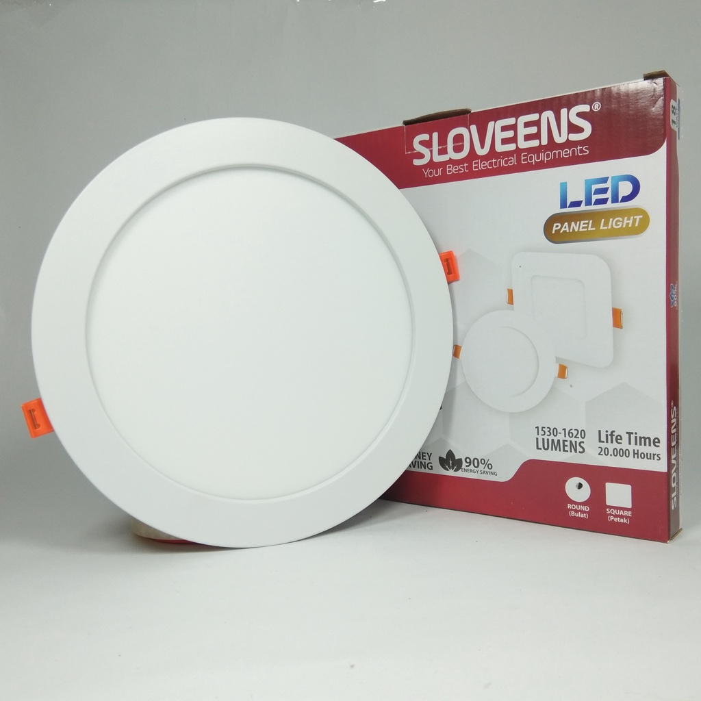 Sloveens Panel LED / LED Downlight Inbow 18 Watt - Cahaya Putih &amp; Warm White