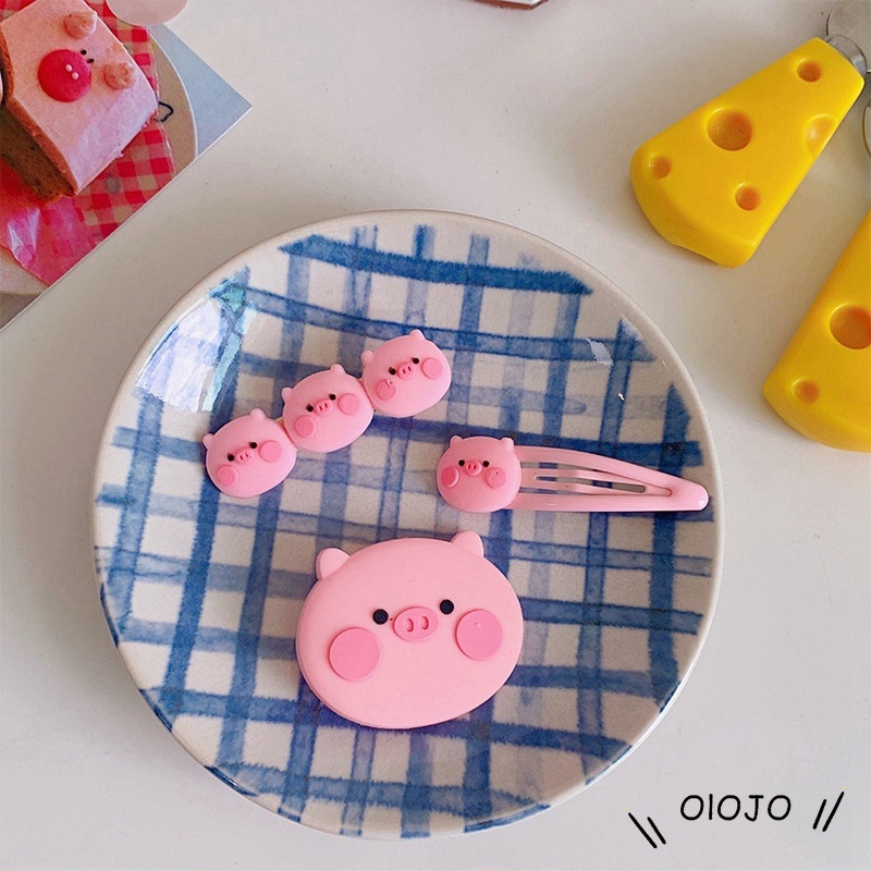 【COD】Cute Pink Piggy Hairpin Poni Rusak Rambut Aksesoris Rambut Gadis Bulang Hadiah