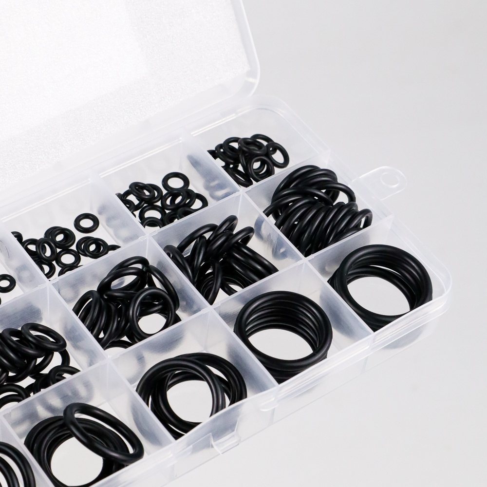 Karet Rubber O Ring Seal Tightening 250 PCS - 200pcs - seal motor - seal mobil - Sealing Ring Gasket Set Kit Box Oil Waterproof - Seal Set Motor Mobil - karet seal mesin