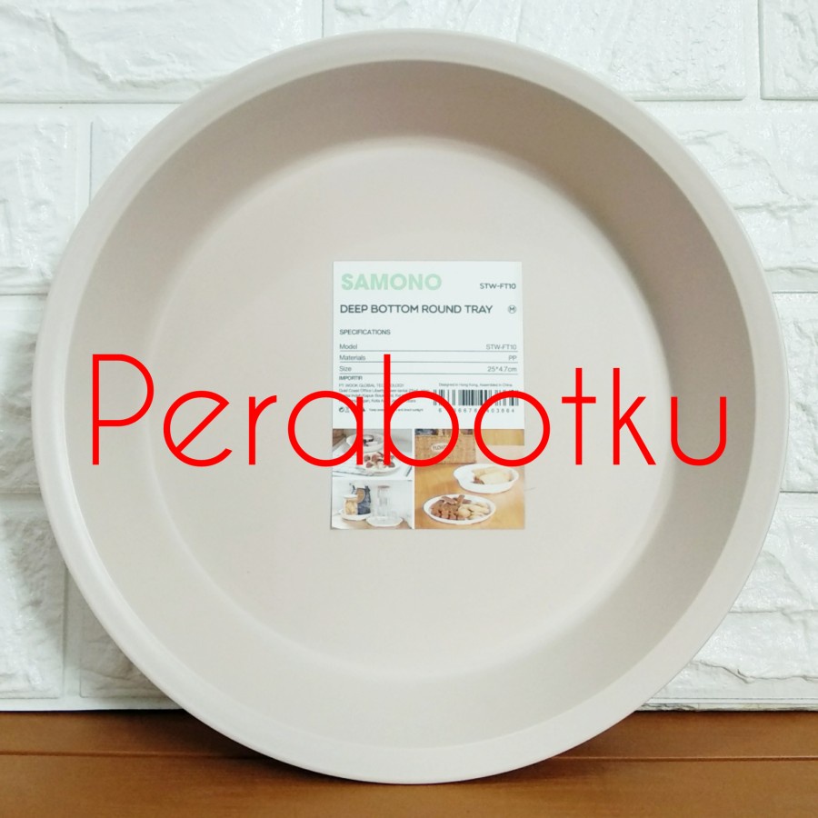 Samono Nampan Bulat M STW-FT10 / Nampan Plastik / Baki / Serving Tray