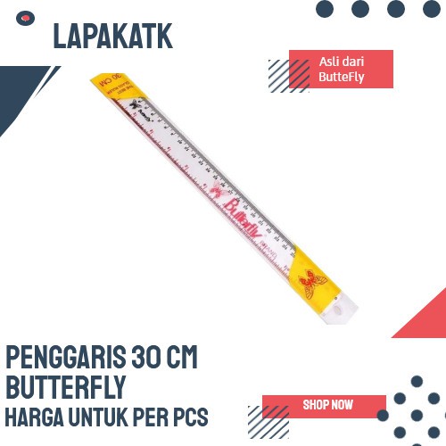 

BUTTERFLY PENGGARIS PLASTIK 30CM BUTTERFLY ++LT3