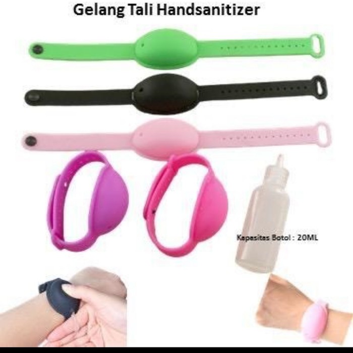 Gelang hand sanitizer wrist band dispenser pembersih tangan portable Alat Kebersihan Higienis Botol