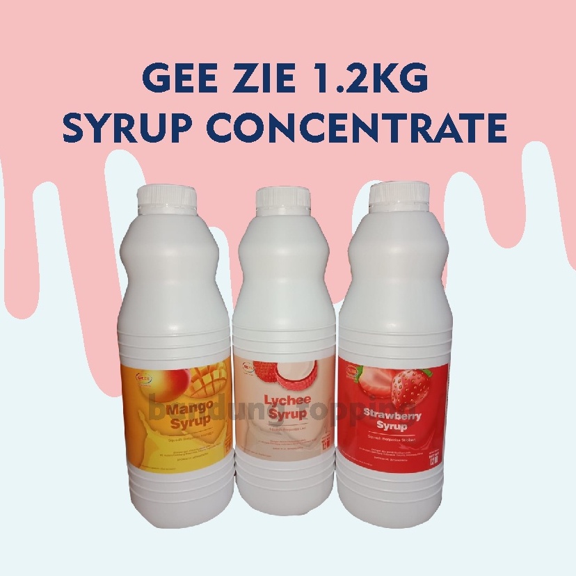 GEE ZIE 1.2KG SYRUP CONCENTRATE